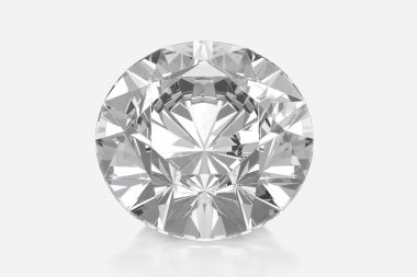 Beyaz arka planda yüksek kaliteli göz kamaştırıcı elmas.