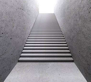 Concrete Stairs, Architectural Elements, Underground Walkway