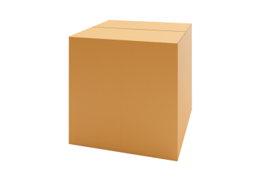 Kahverengi karton karton kutu, şeffaf arkaplan