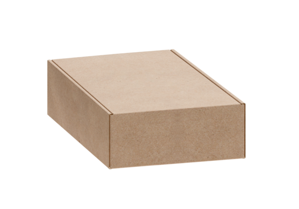Kahverengi karton kutu, şeffaf arkaplan