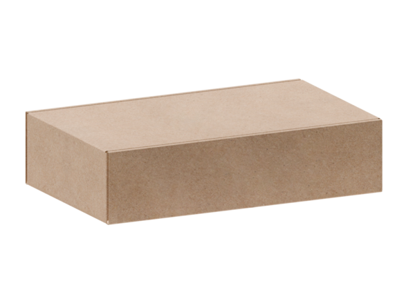 Kahverengi karton kutu, şeffaf arkaplan