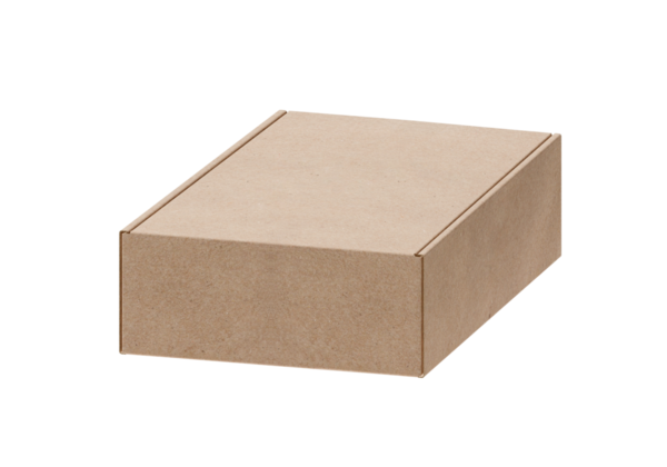 Kahverengi karton kutu, şeffaf arkaplan