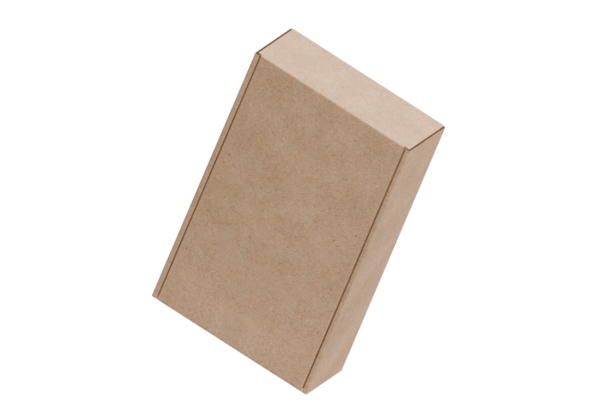 Kahverengi karton kutu, şeffaf arkaplan