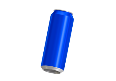 Mavi alüminyum 500 ml, şeffaf arkaplan