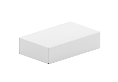 Beyaz karton kutu, şeffaf arkaplan
