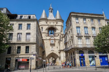 Büyük Saat Kulesi, Bordeaux, Güneybatı Fransa.