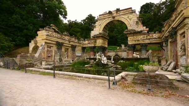 Vienna Austria Agustus 2022 Rekaman Yang Luar Biasa Taman Istana — Stok Video