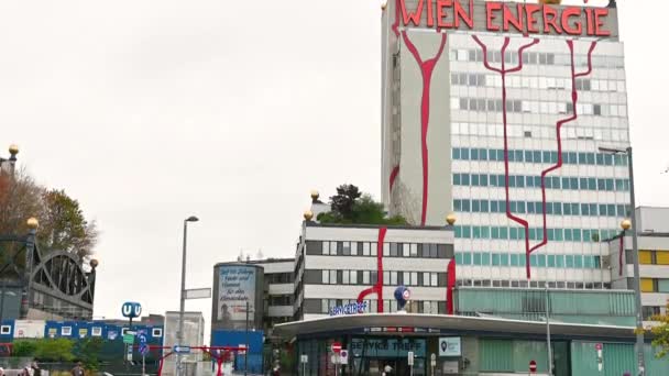Βιέννη Αυστρία Αύγουστος 2022 Εργοστάσιο Παραγωγής Ενέργειας Και Αστικής Θέρμανσης — Αρχείο Βίντεο