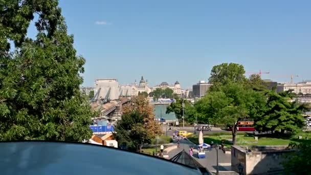 Budapest Hungary August 2022 Stunning Pov Footage Cable Car Vintage — Video