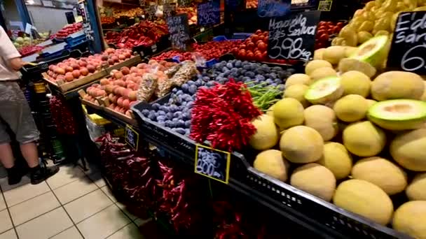 Budapest Hungary August 2022 Central Market Immersive Pov Footage Walking — 비디오