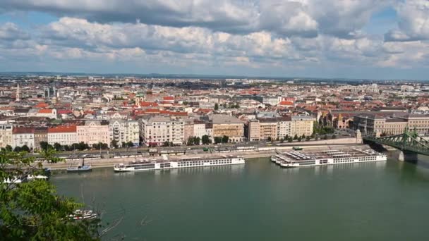 Budapeste Hungria Agosto 2022 Bela Filmagem Com Vista Aérea Cidade — Vídeo de Stock