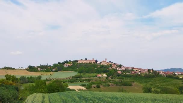 Evden Kaçış Kavramı Doğayla Temas Tatil Boş Zaman Moferrato Piedmont — Stok video