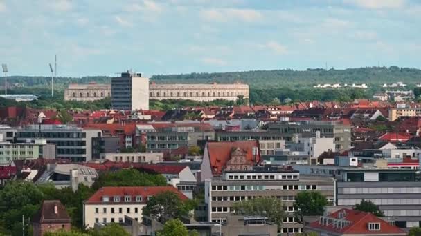 Нюрнберг Германия Августа 2023 Года Съемка Направлении Конференц Центра Разыскиваемого — стоковое видео