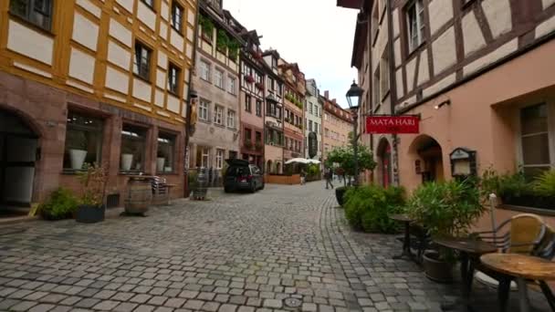 Νυρεμβέργη Γερμανία Αυγούστου 2023 Εντυπωσιακό Υλικό Pov Στο Δρόμο Των — Αρχείο Βίντεο
