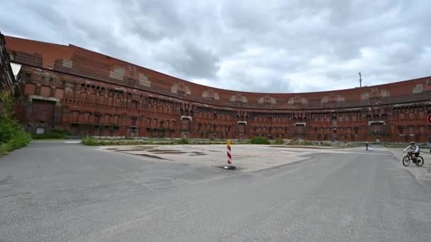Nuremberg Almanya Ağustos 2023 Nazi Ordusunun Toplanma Yerinde Kongre Merkezinin — Stok video