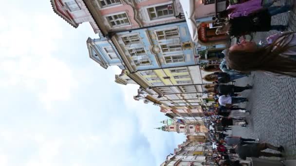 Prága Csehország 2023 Augusztus Metróállomás Felvétele Depo Hostiva Piros Fehér — Stock videók