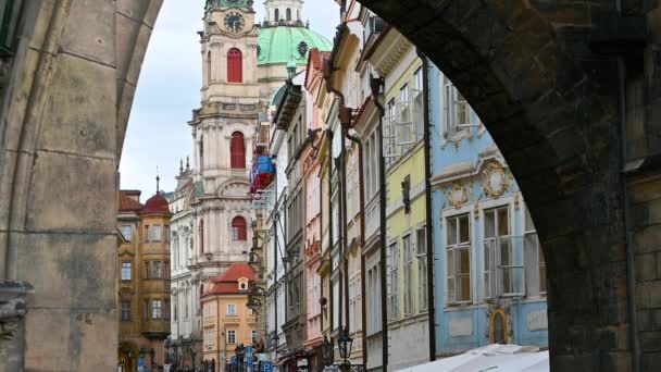 Praga Czechy 2023 Sierpnia Piękny Materiał Piękny Letni Dzień Mostu — Wideo stockowe