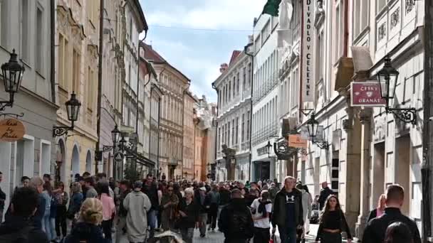 Praga República Checa Agosto 2023 Filmagem Conceitual Câmera Lenta Pessoas — Vídeo de Stock