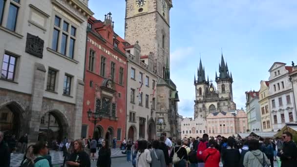 Prag Tschechien August 2023 Mitreißende Filmaufnahmen Zeigen Wie Sie Unter — Stockvideo