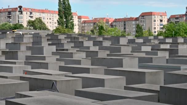 Berlin Deutschland August 2023 Tilt Motion Aufnahmen Des Denkmals Für — Stockvideo