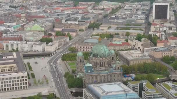 Βερολίνο Γερμανία Αυγούστου 2023 Ωραία Εναέρια Λήψη Που Αναδεικνύει Τον — Αρχείο Βίντεο