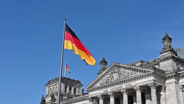 Berlín Alemania Agosto 2023 Hermoso Metraje Cámara Lenta Con Vista — Vídeo de stock