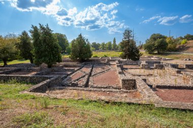 Budapest, Hungary. August 27, 2022. Aquincum: the ancient Roman city, now an archaeological site and museum. Travel destinations. clipart