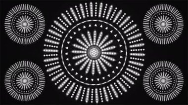 Broadcast Spinning Hi-Tech Alternate Blinking Illuminated Patterns, Grayscale, Events, 3D, Loopable, 4K