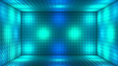 Pulsating Hi-Tech yanıp sönen Küp Odası Sahnesi, Çoklu Renk, Olaylar, 3D, Döngü, 4K
