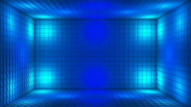 Pulsating Hi-Tech yanıp sönen Küp Odası Sahnesi, Çoklu Renk, Olaylar, 3D, Döngü, 4K
