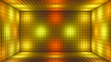 Pulsating Hi-Tech yanıp sönen Küp Odası Sahnesi, Çoklu Renk, Olaylar, 3D, Döngü, 4K