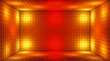 Pulsating Hi-Tech yanıp sönen Küp Odası Sahnesi, Çoklu Renk, Olaylar, 3D, Döngü, 4K