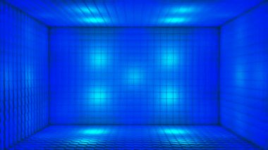 Pulsating Hi-Tech yanıp sönen Küp Odası Sahnesi, Çoklu Renk, Olaylar, 3D, Döngü, 4K