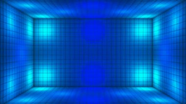 Yüksek Teknolojili Yanıp sönen Küp Odası Sahnesi, Çoklu Renk, Olaylar, 3D, Döngü, 4K