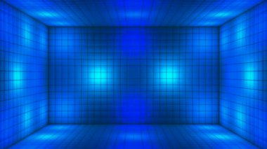 Yüksek Teknolojili Yanıp sönen Küp Odası Sahnesi, Çoklu Renk, Olaylar, 3D, Döngü, 4K