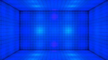 Yüksek Teknolojili Yanıp sönen Küp Odası Sahnesi, Çoklu Renk, Olaylar, 3D, Döngü, 4K