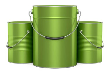 Beyaz arka planda metal kutu ya da kova boya desenleri var. 3D yenileme konsepti ve DIY onarımı