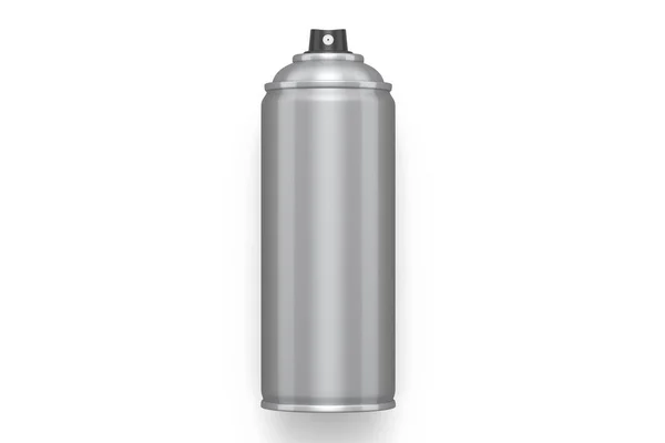 Spraydose Isoliert Auf Weißem Hintergrund Rendering Sprühfarbe Flasche Und Spender — Stockfoto