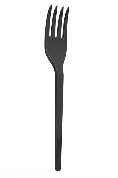 Eco Friendly Disposable Utensils Fork White Background Render Concept Earth — Stock Photo, Image