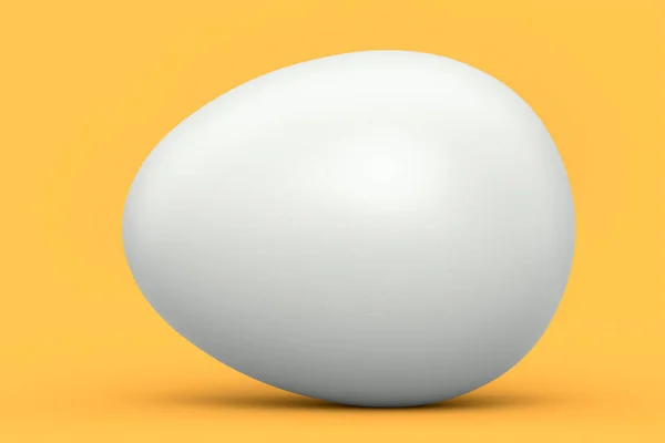 Ακατέργαστα Βιολογικά Λευκά Αυγά Επικάλυψη Ζάχαρης Που Απομονώνονται Κίτρινο Φόντο — Φωτογραφία Αρχείου