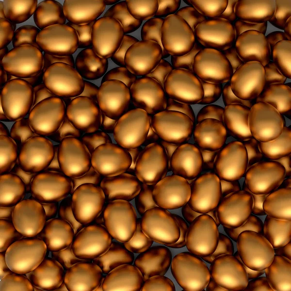 농장의 유기농 금알들 추상적 부활절 프라이데이 럭셔리 권력의 렌더링 — 스톡 사진