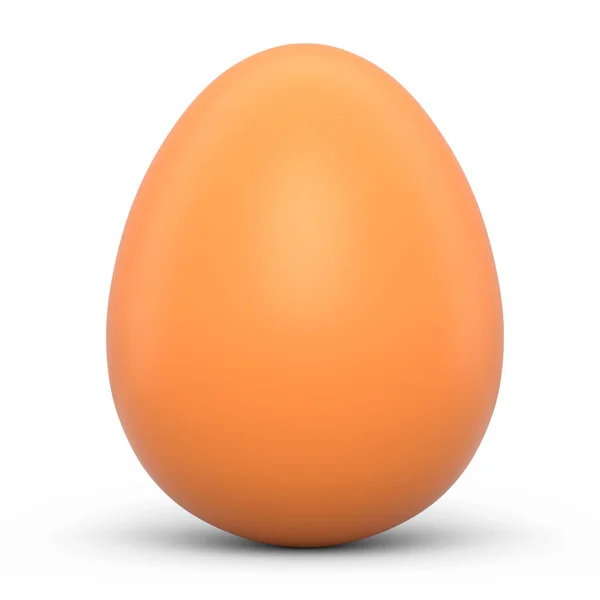 Ферма Сирі Органічні Коричневі Яйця Ізольовані Білому Тлі Візуалізація Свіжих — стокове фото