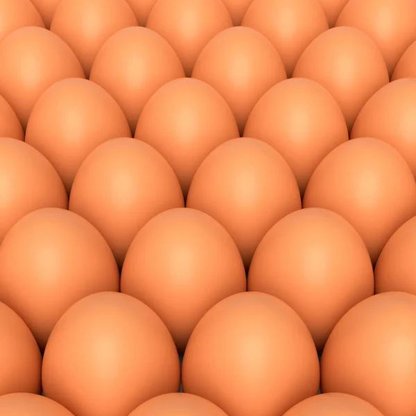Πολλά Αγροκτήματα Ακατέργαστα Βιολογικά Καφέ Αυγά Κοτόπουλου Φόντο Καθιστούν Την — Φωτογραφία Αρχείου
