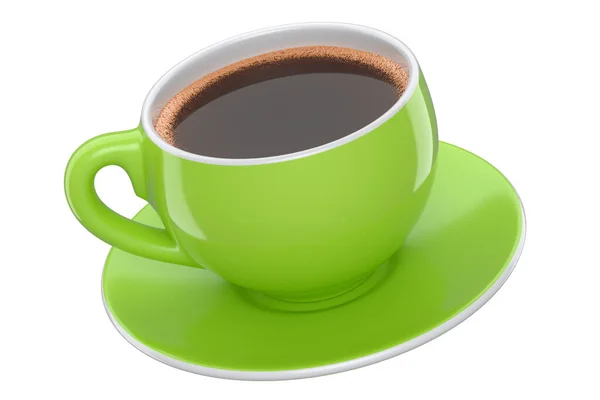 Ceramic Coffee Cup Foam Cappuccino Americano Espresso Mocha Latte Cocoa — Foto de Stock