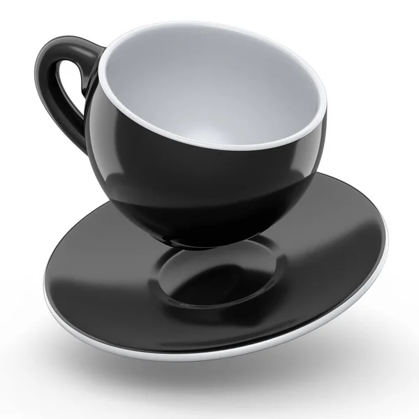 Ceramic Coffee Cup Cap Cappuccino Americano Espresso Mocha Latte Cocoa — 스톡 사진
