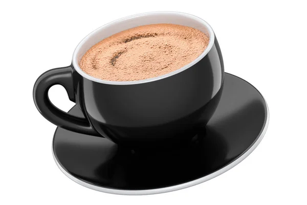 Ceramic Coffee Cup Foam Cappuccino Americano Espresso Mocha Latte Cocoa — Stock Photo, Image