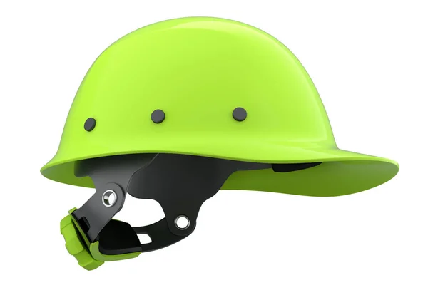 Green Safety Helmet Hard Cap Isolated White Background Render Illustration — Stock Photo, Image