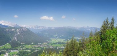 Beautiful view of mountain valley near Jenner mount in Berchtesgaden National Park, Upper Bavarian Alps, Germany, Europe. Beauty of nature concept background. clipart