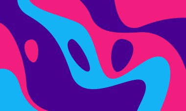 Abstract wavy background template with vibrant color. This's good for banner