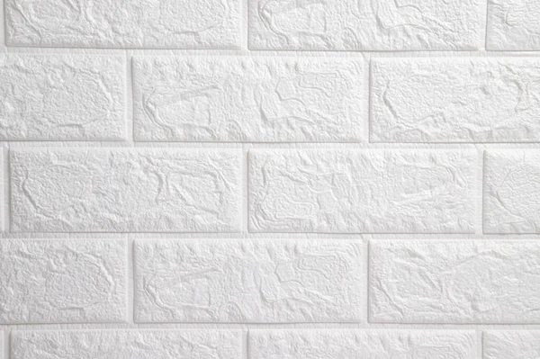 Latar Belakang Dinding Bata Putih Pola Permukaan Batu Bata — Stok Foto